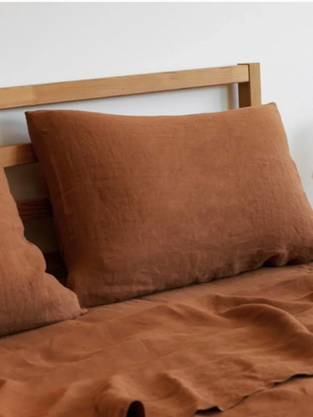 Parachute Two 100% Linen Standard Pillowcases Terra